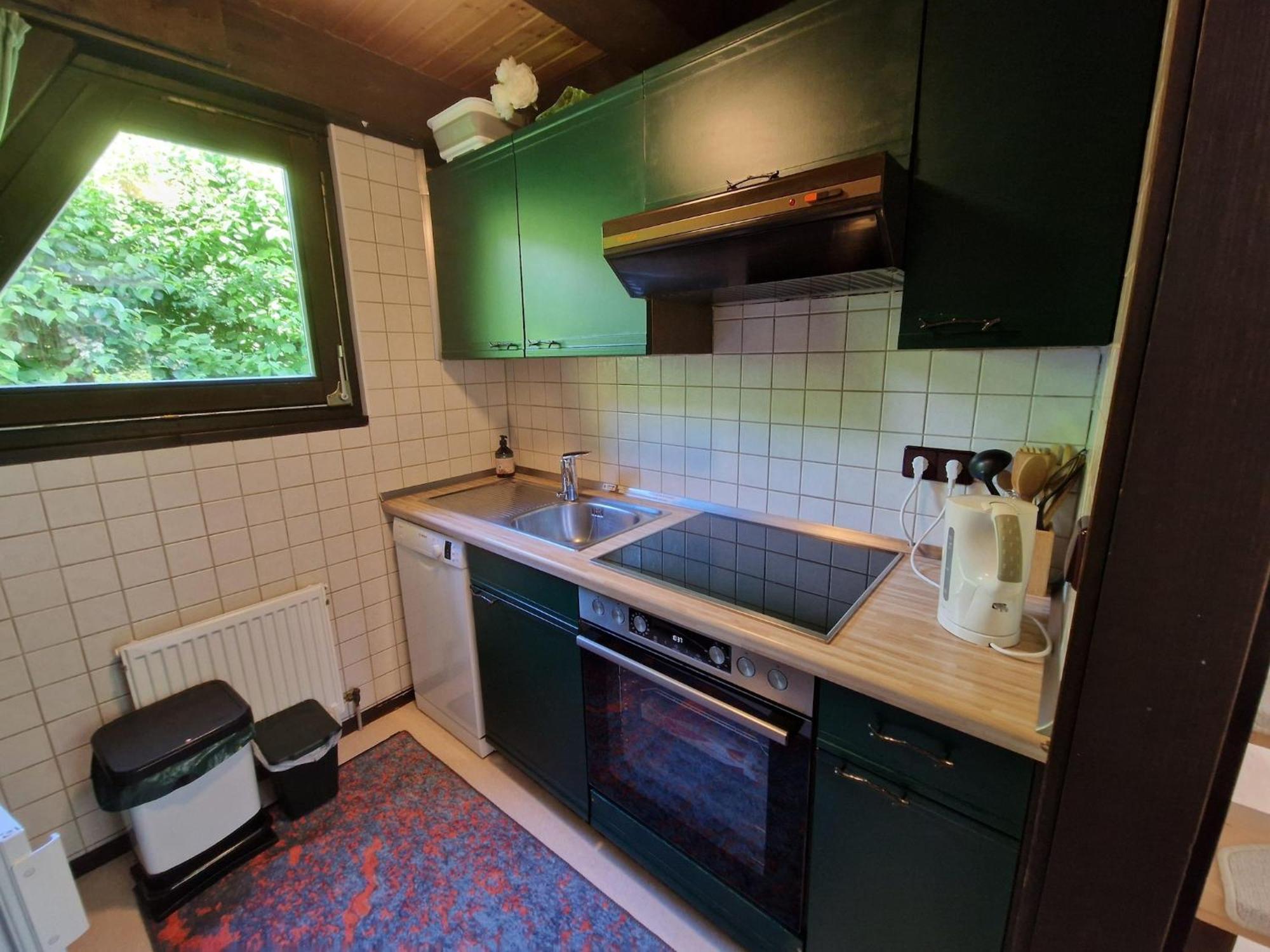 Wooden Bungalow With A Terrace, In A Wooded Area Villa Ronshausen Buitenkant foto